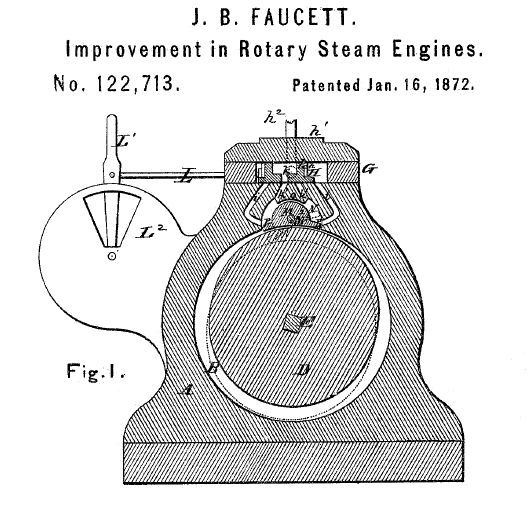 Faucett Rotary Engine: 1872