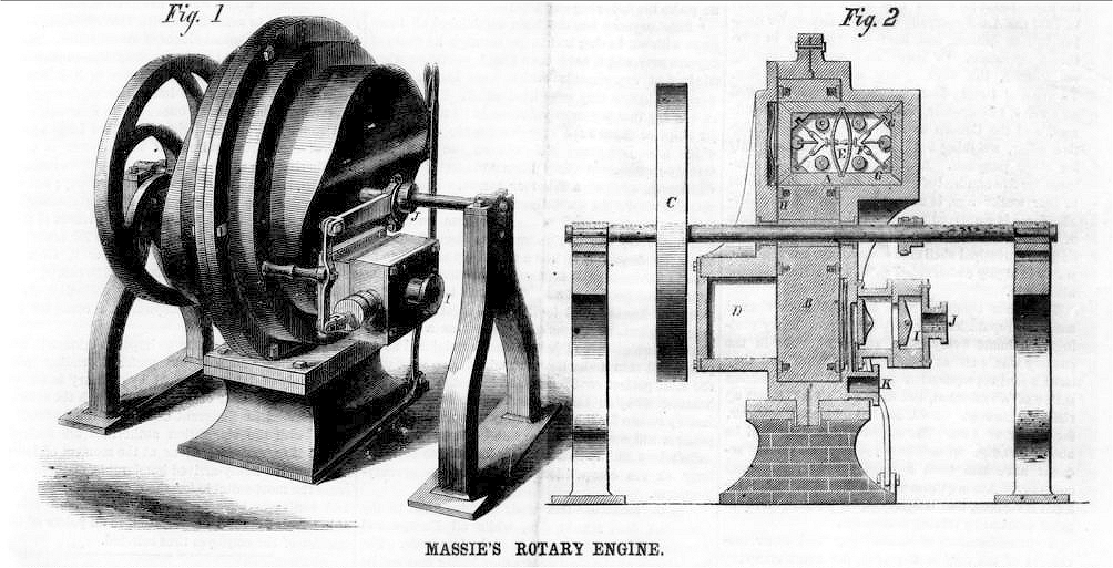 Massie Rotary Engine: 1864