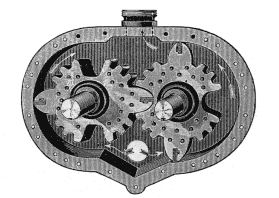 he internals of the Silsby rotary steam engine